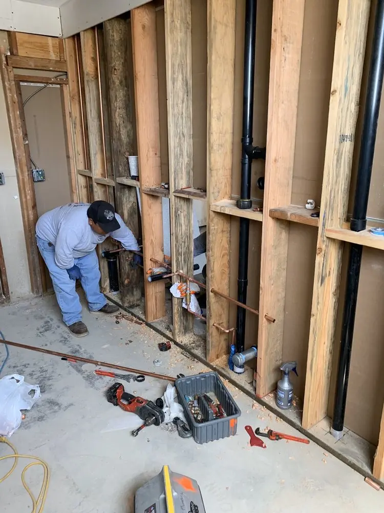 Commercial rough-in plumbing for Trenchless Sewer Repair in Medina